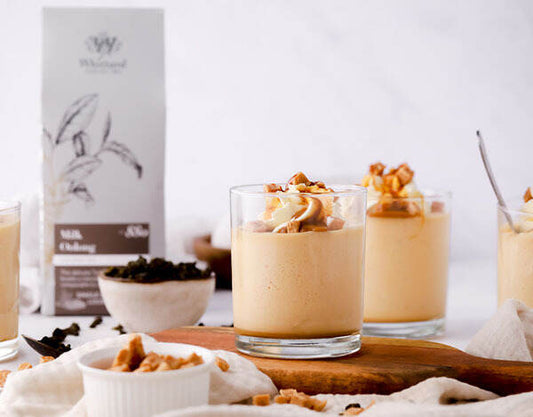 Milk Oolong Caramel Mousse Pots