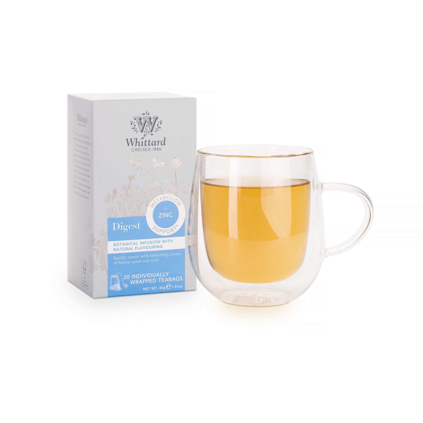 Digest Botanical Wellness Infusion 20 Uncang Teh yang Dibalut Secara Individu