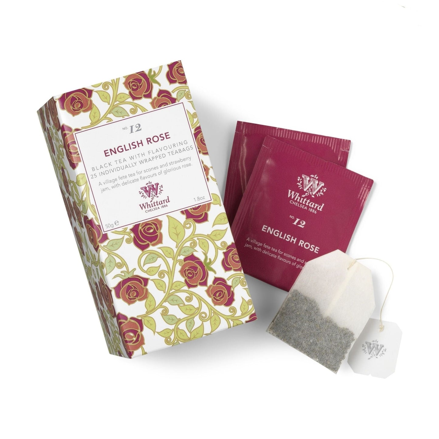 Tea Discoveries English Rose 25 Uncang Teh yang Dibalut Secara Individu
