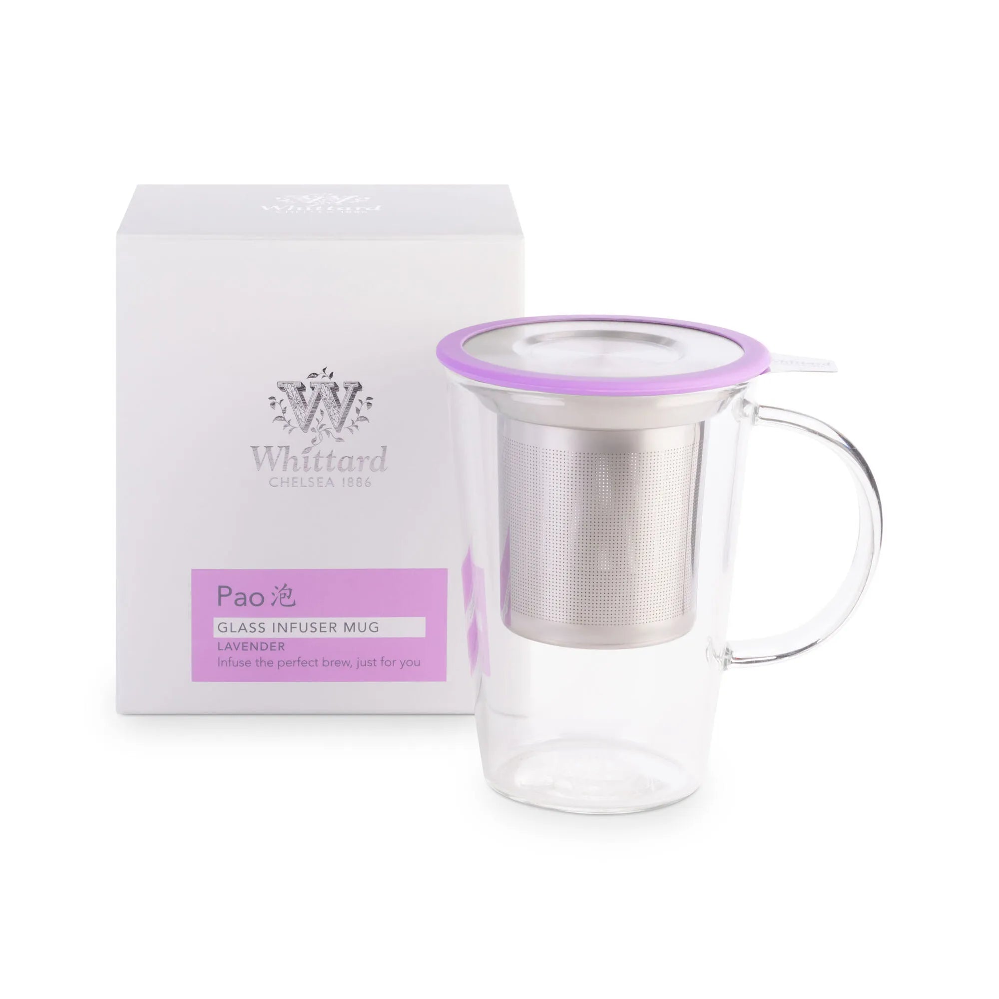 Lavender Glass Pao Infuser Mug