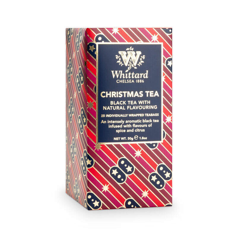 Withard Tea Box Christmas Tea 25 Individually Wrapped Teabags – Whittard of Chelsea ...
