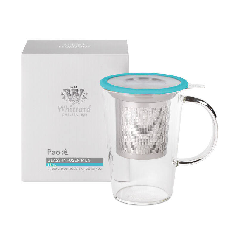 Limited Edition Teal Glass Pao Infuser Mug