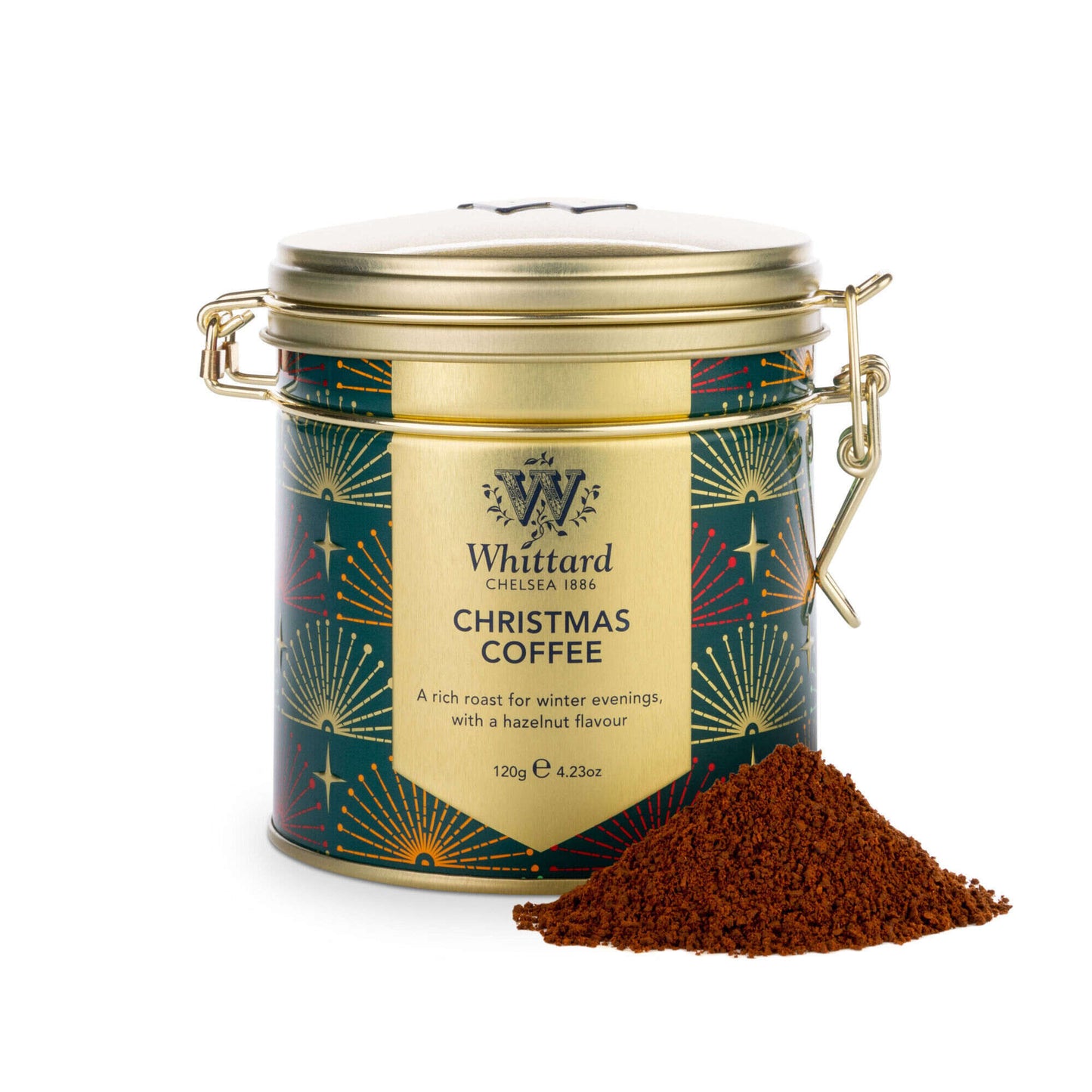 Christmas Coffee Clip Top Tin