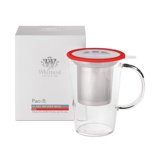 Red Glass Pao Infuser Mug